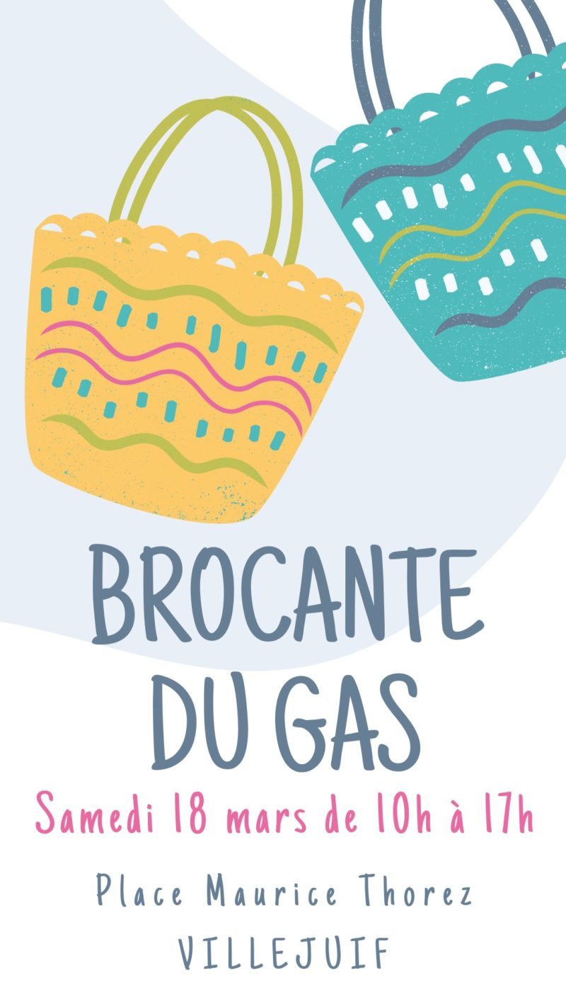 Ne manquez pas la prochaine brocante du GAS samedi 18 mars !