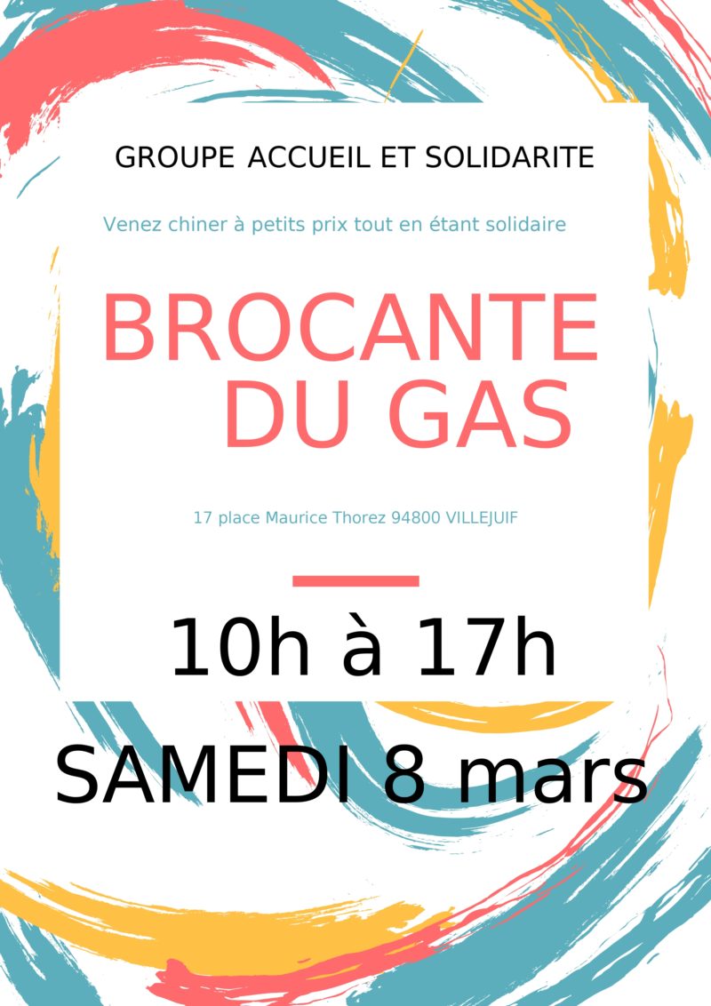 Ne manquez pas la prochaine brocante du GAS samedi  8 mars 2025 !